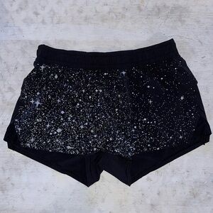 Ivivva Black and White Starry Kids Shorts